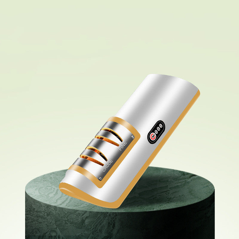 مبَرِّد سكاكين كهربائي قابل للشحن عبر USB أداة مطبخ تلقائية قابلة للتعديل لشحذ السكاكين والمقصات والطاحونة بسرعةEX-STOCK Canada