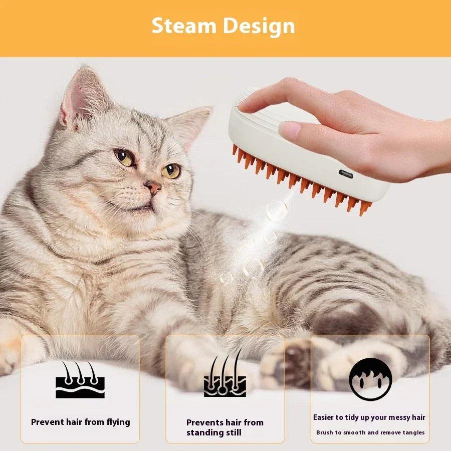 USB Rechargeable Pets Steam Brush Spray Massage Comb Pet Grooming Tools Cat Steam Comb Pet Products EX-STOCK Canada