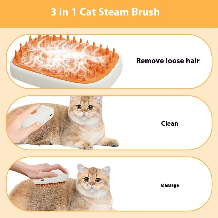 USB Rechargeable Pets Steam Brush Spray Massage Comb Pet Grooming Tools Cat Steam Comb Pet Products EX-STOCK Canada