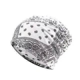Unisex Autumn Windproof Earmuff Head Cashew Flower Print Pile Hood Hat - EX-STOCK Canada