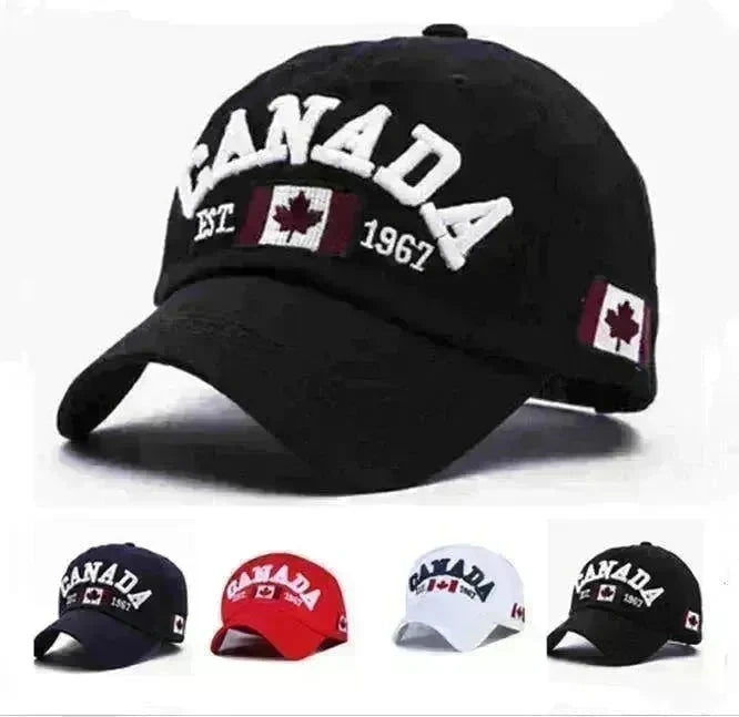 Unisex Embroidery Duck Tongue Canada Hat - EX-STOCK CANADA
