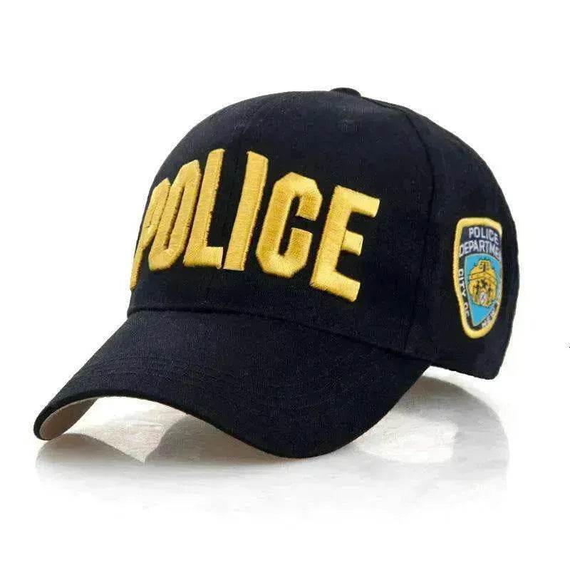 Unisex Spring And Summer Adjustable Letters Police Cap - EX-STOCK Canada