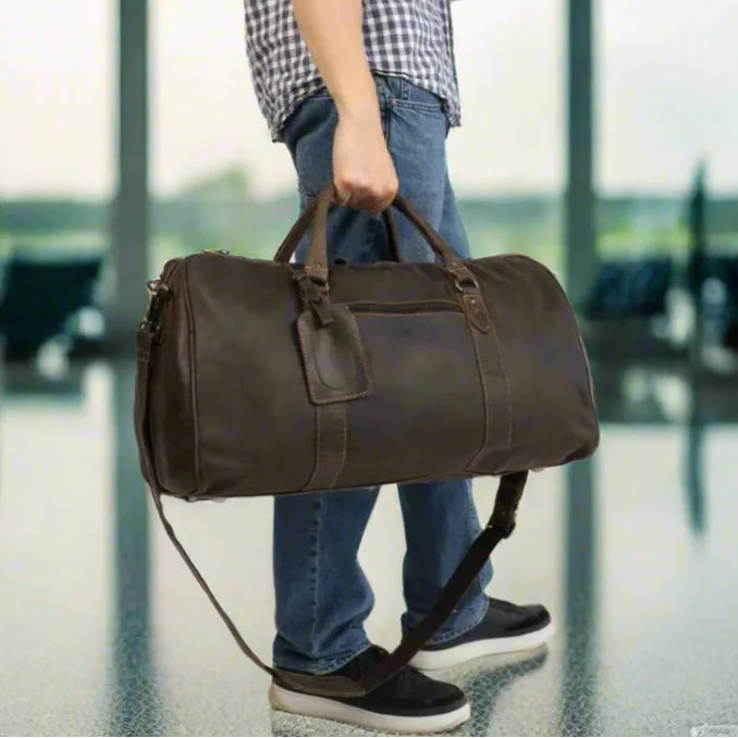 Borsa da viaggio del weekend in pelle Greenwood