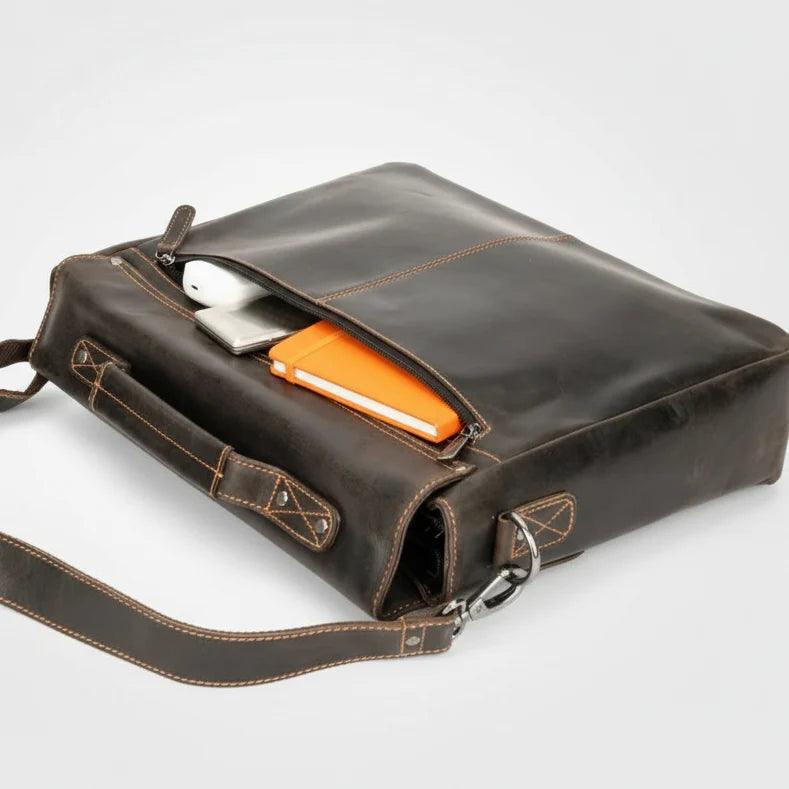 Sac pour ordinateur portable en cuir Greenwood