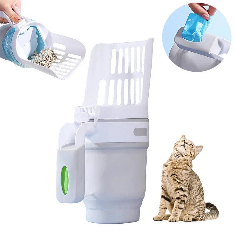 Upgrade Widen Cat Litter Shovel Scoop With Refill Bags Large Cat Litter Box Self Cleaning Cat Waste Bin System Pet Supplies Pet Products EX-STOCK Canada