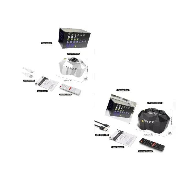 USB-Wasser-Muster Bluetooth-Musik Ozean-Stern-Projektorlampe - EX-STOCK Canada