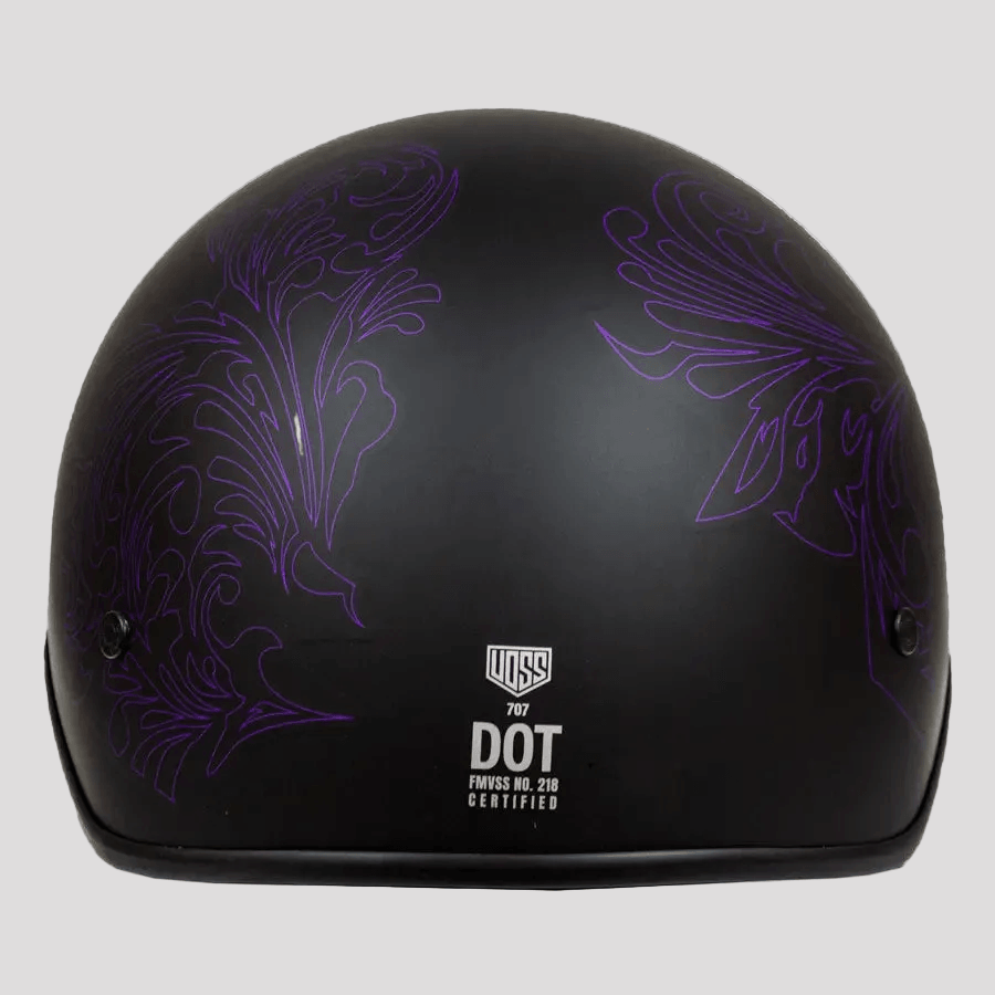 Casco Mezzo VOSS 707FRP Viola Paisley con Visiera
