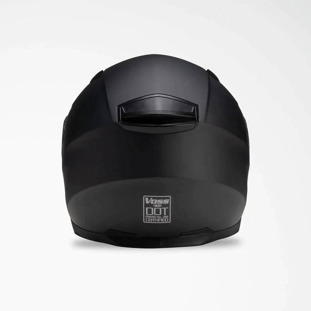 VOSS 988 MOTO-1 Matte Black Helmet EX-STOCK Canada