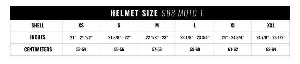 VOSS 988 MOTO-1 Matte Black Helmet EX-STOCK Canada