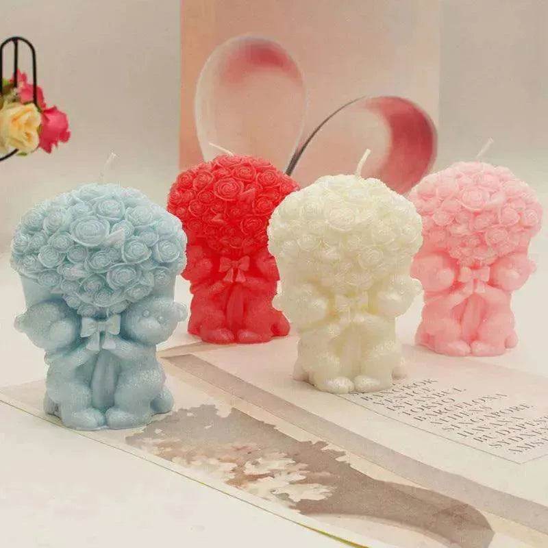 Valentine's Day Bear Shape Aromatherapy Candle - EX-STOCK Canada