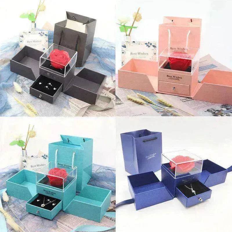 Valentine's Day Gift Rose Jewelry Box Set - EX-STOCK Canada