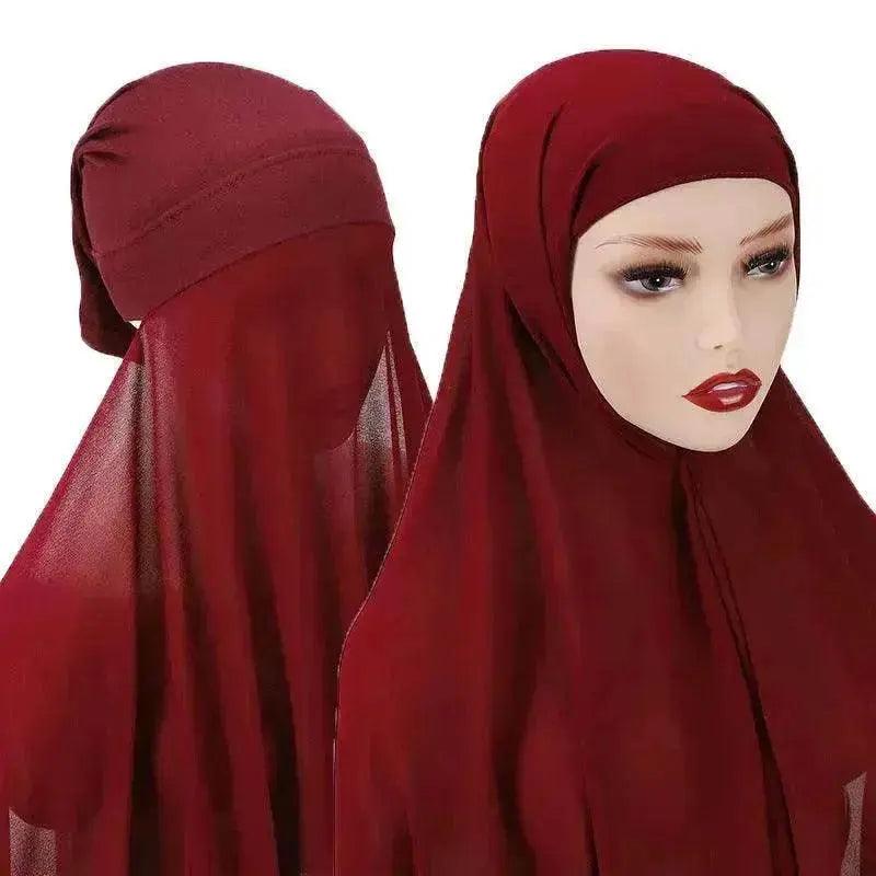 Ensemble de foulard turban en mousseline pour dames arabes voilées - EX-STOCK Canada