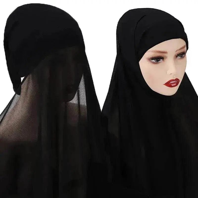 Ensemble de foulard turban en mousseline pour dames arabes voilées - EX-STOCK Canada
