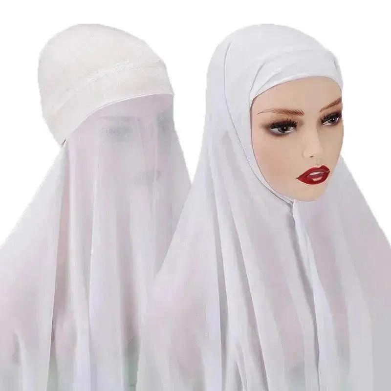 Ensemble de foulard turban en mousseline pour dames arabes voilées - EX-STOCK Canada