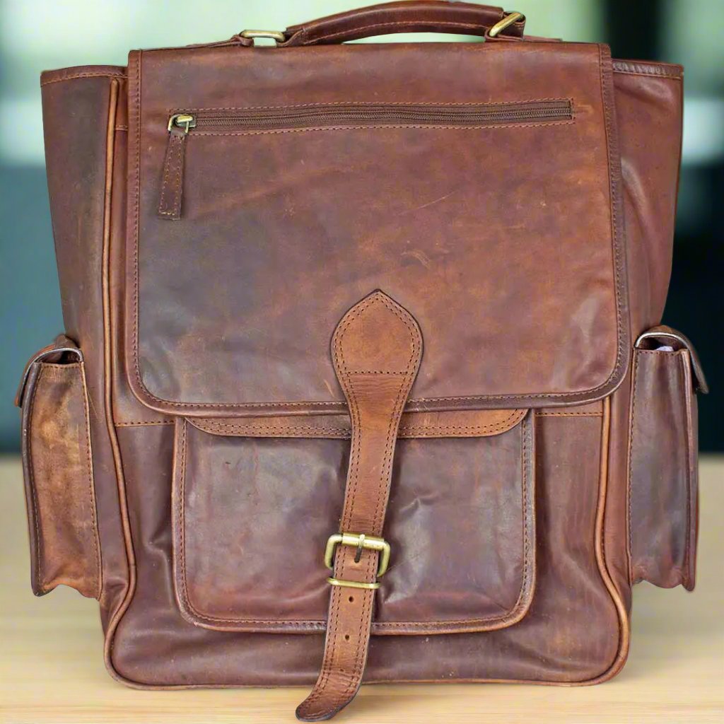 Viceroy Leather Messenger Backpack EX-STOCK Canada