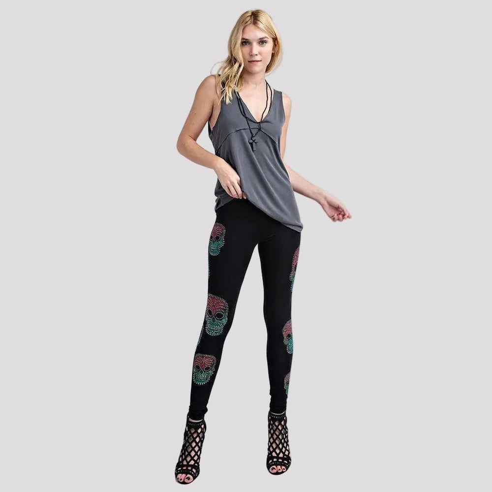 Vocal Damen Zucker Schädel Leggings