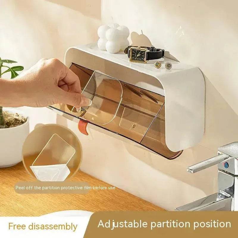 Scatola di stoccaggio a griglia da appendere a parete Forniture per il bagno a casa Piccoli oggetti domestici Elettrodomestici - EX-STOCK Canada
