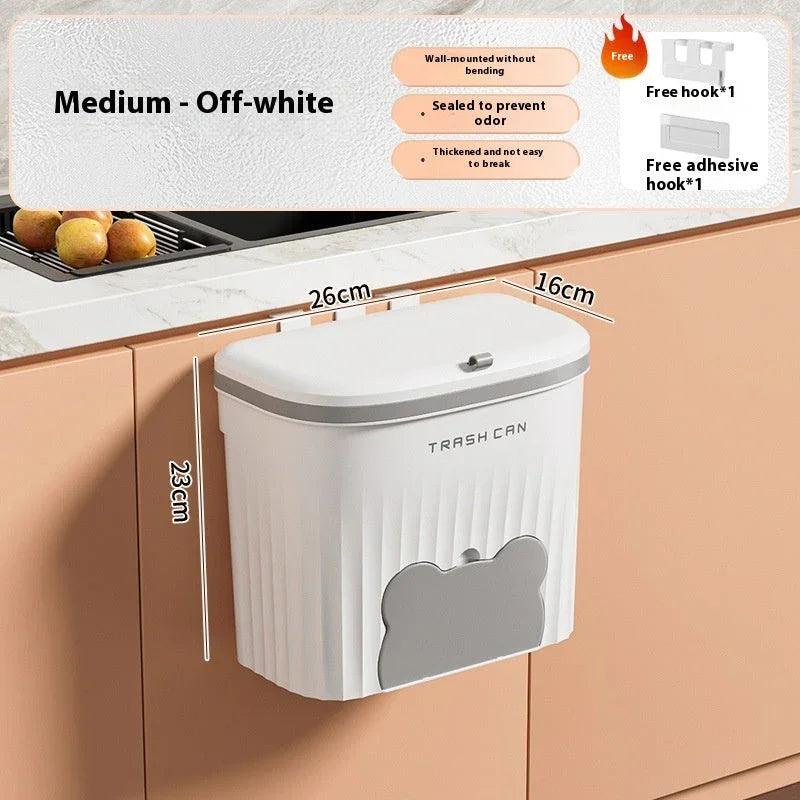 Wall-mounted Household Toilet Kitchen Waste Storage Bucket With Lid EX-STOCK Canada