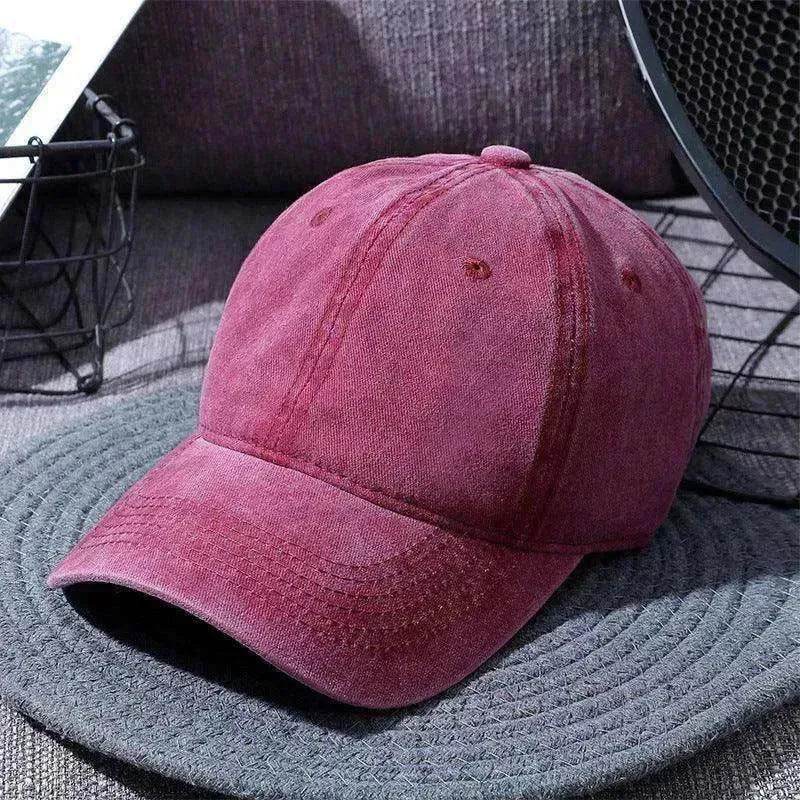 Washed Baseball Caps For Men And Women Outdoor Distressed Sun Hats Simple Caps - EX-STOCK Canada