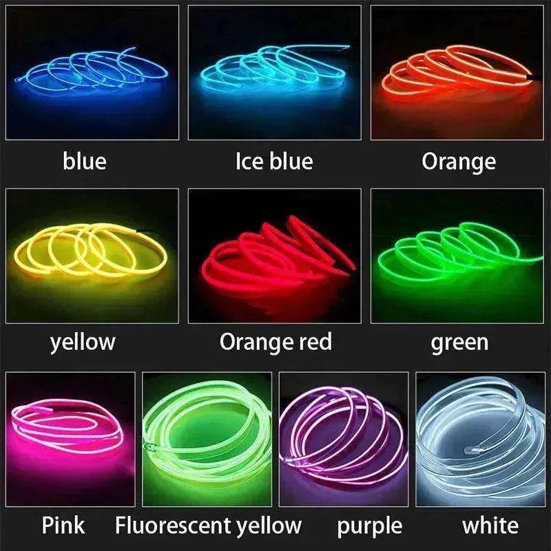 Waterproof 12V USB LED Strips: Neon Party Car/Bike Lights - EX-STOCK Canada