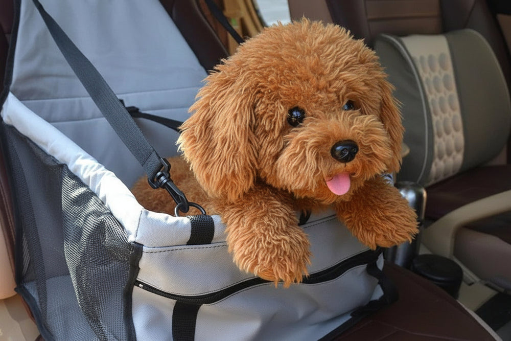 Waterproof Dog Car Seat Carrier – Safe Travel Booster for Small & Medium Dogs