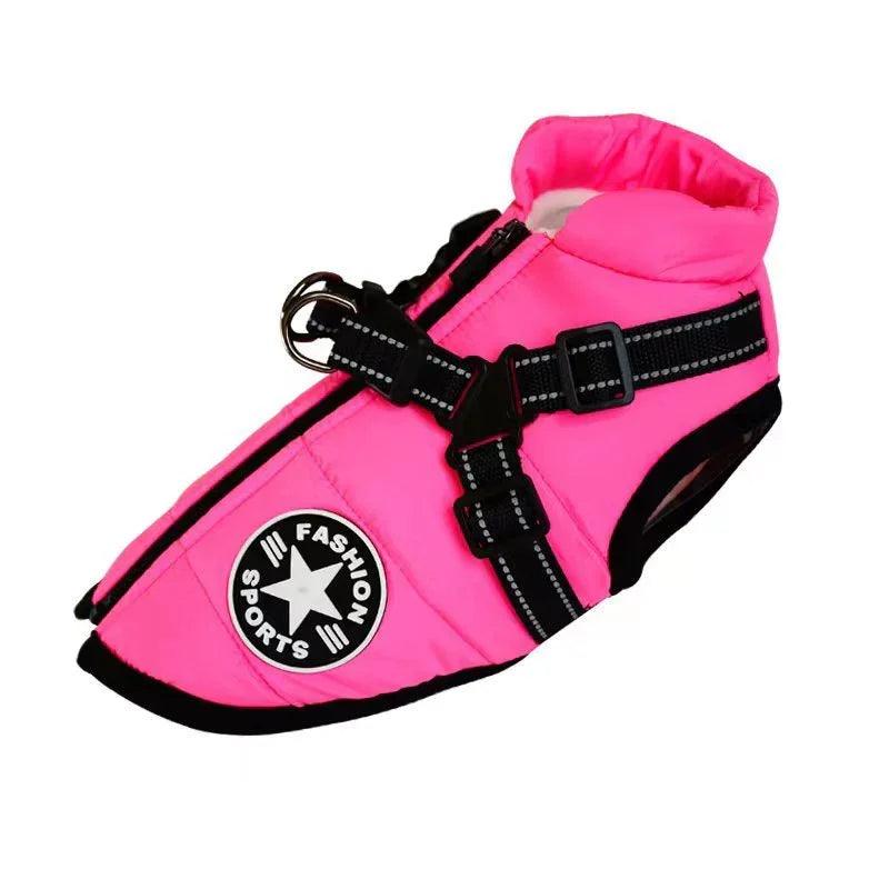 Waterproof Dog Clothes Winter Dog Coat With Harness Warm Pet Clothing Big Dog Jacket Chihuahua Labrador Coat Costume EX-STOCK Canada