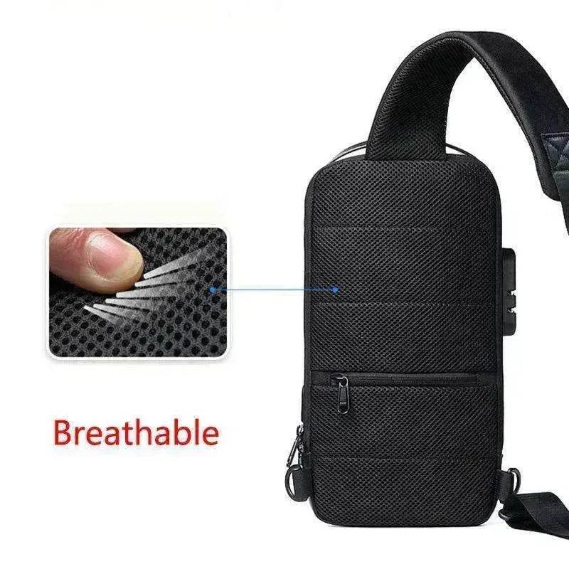 Waterproof USB Anti-theft Bag Oxford Sling - EX-STOCK Canada