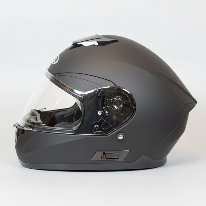West Coast Leather Full Face Matte Black Helmet