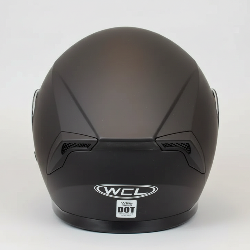 West Coast Leather Full Face Matte Black Helmet