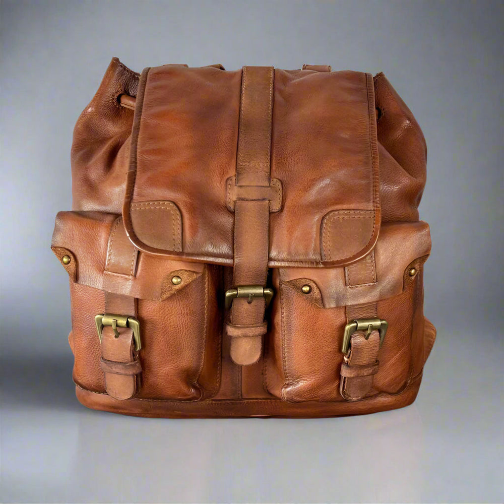 Leather Drawstring Backpack EX-STOCK Canada