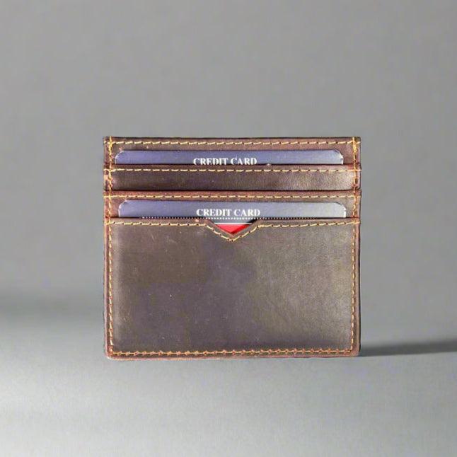 Porte-cartes pour hommes en cuir de vachette slimEX-STOCK Canada