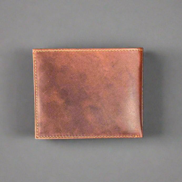 Men’s Bifold Flip-Up Cow Leather Wallet EX-STOCK Canada