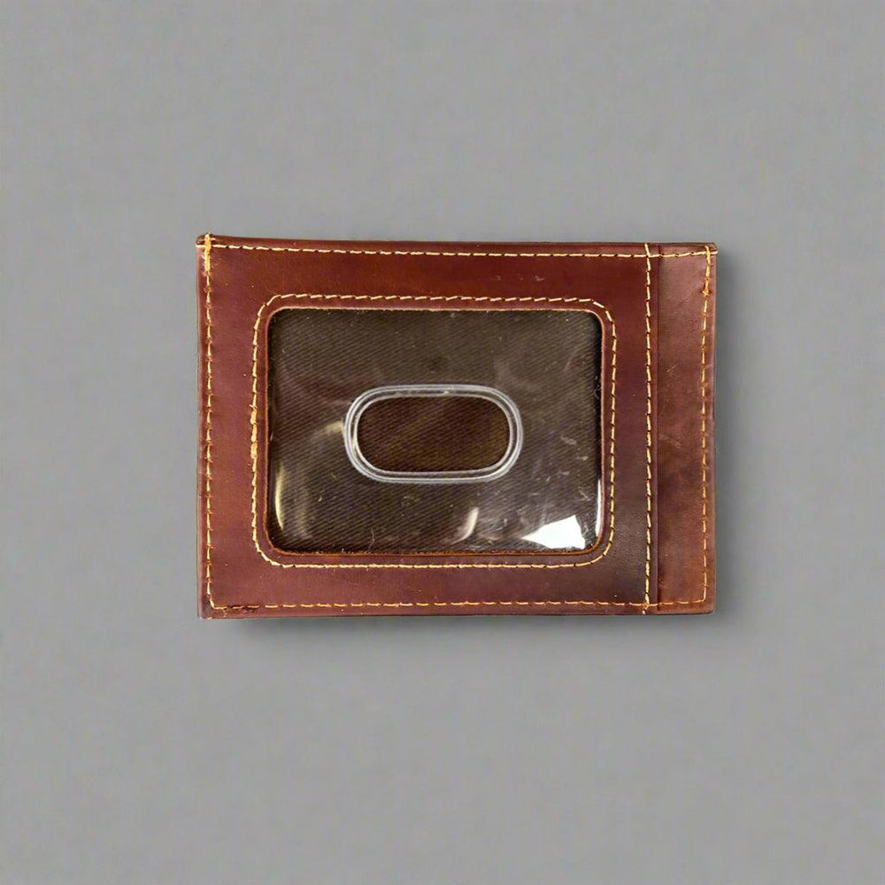 Porta carte da uomo in pelle di vitello con finestra per documentoEX-STOCK Canada
