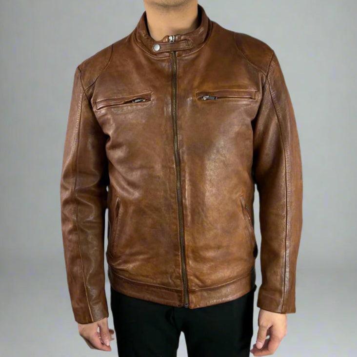 Herren Klassische SchafslederjackeEX-STOCK Canada