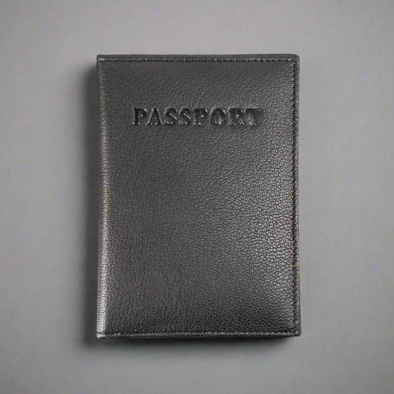 Funda de pasaporte de cuero con porta tarjetasEX-STOCK Canada