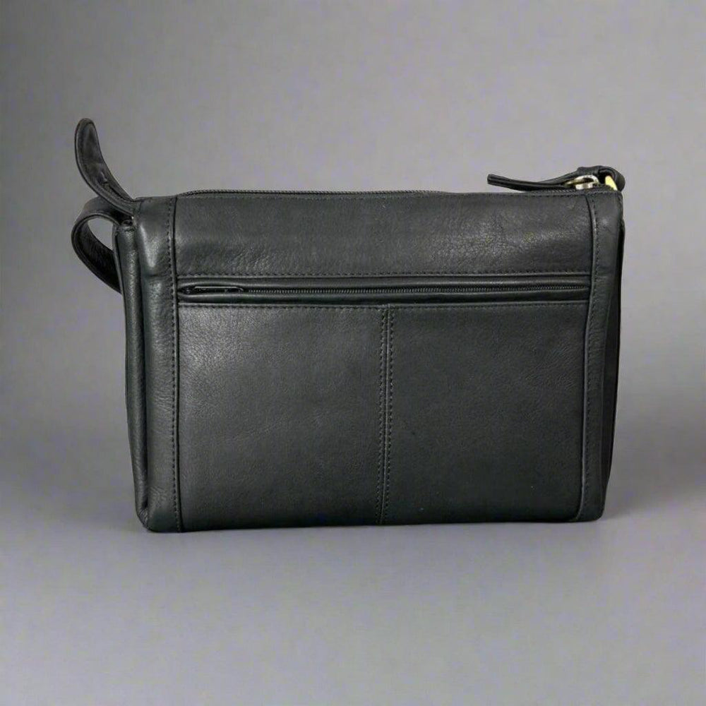 Derek Alexander Zip-Top-Leder-UmhängetascheEX-STOCK Canada