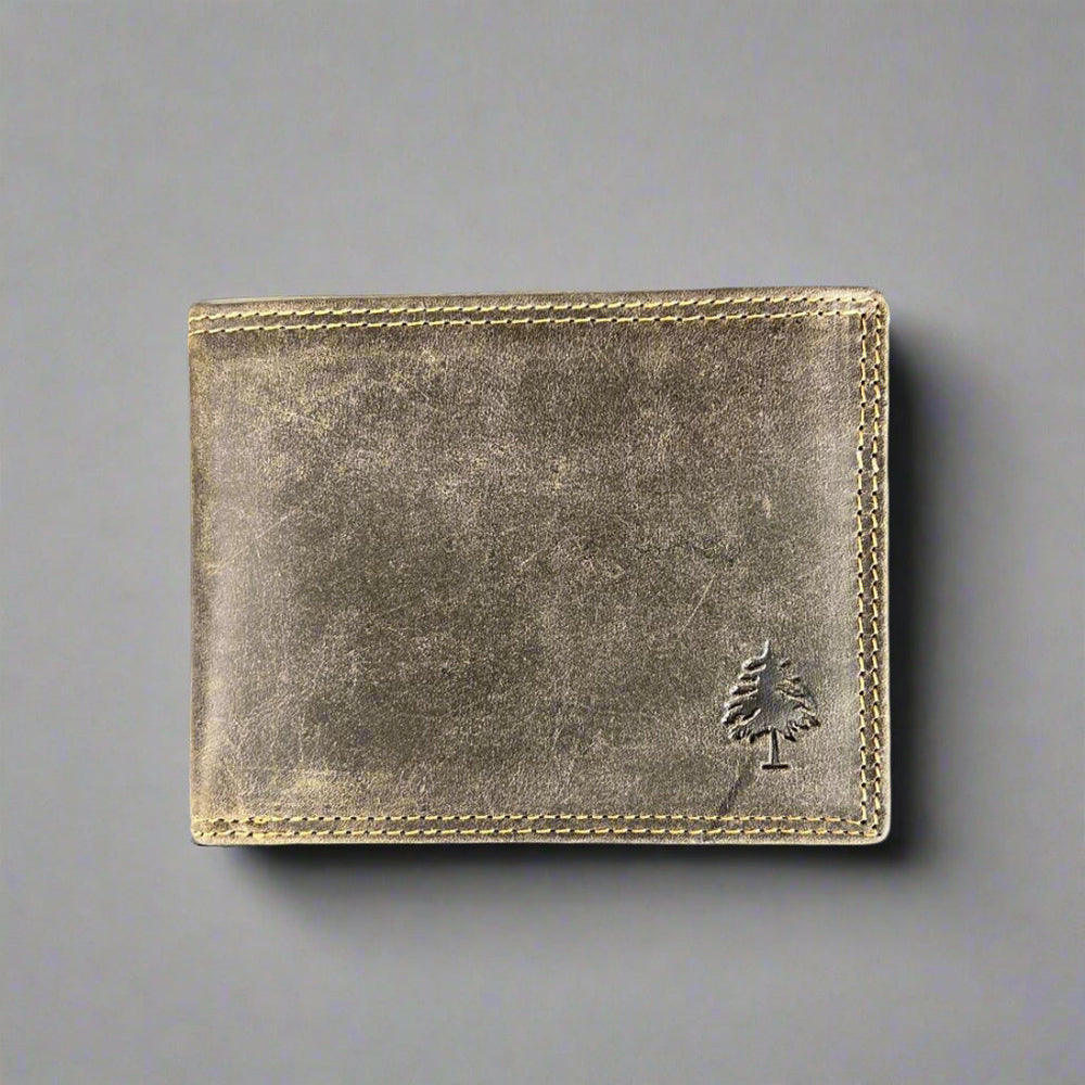 Greenwood Men's Leather Bifold Wallet. Premium RFID Protection Wallet with Flip Compartment EX-STOCK Canada