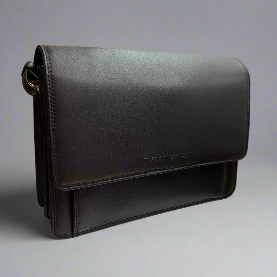 Sac bandoulière en cuir Derek Alexander Half Flap OrganizerEX-STOCK Canada