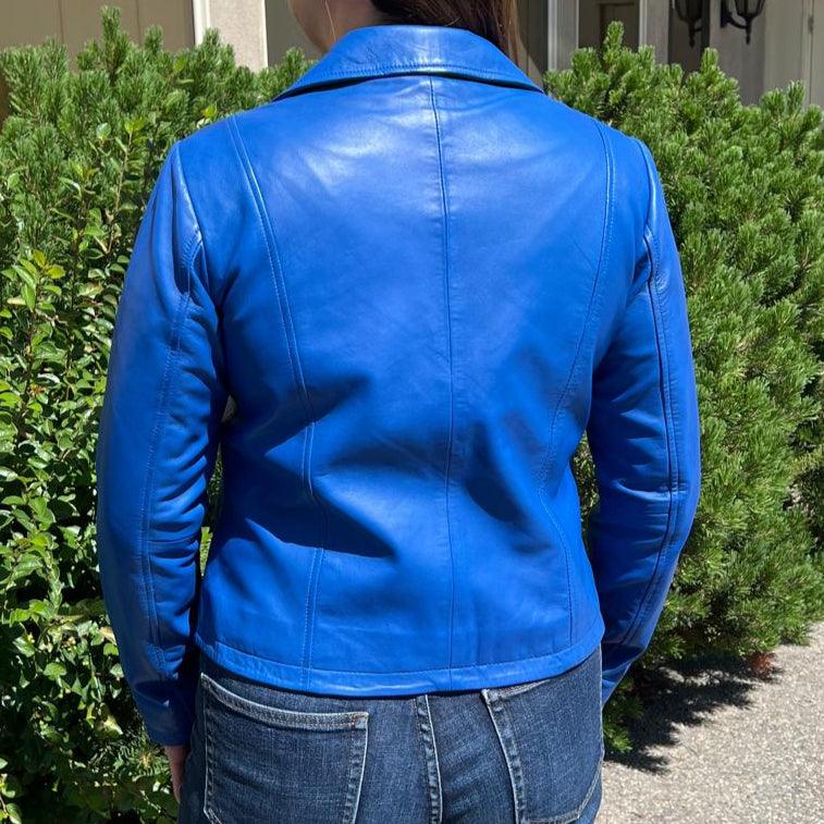 Giacca Blazer da Donna in Pelle di AgnelloEX-STOCK Canada