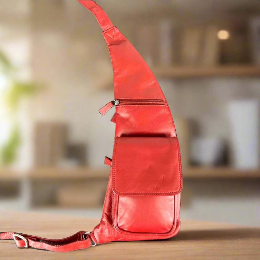 JBG International Leather Sling Body Bag. Premium Crossbody Bag for Modern Urban Carry EX-STOCK Canada