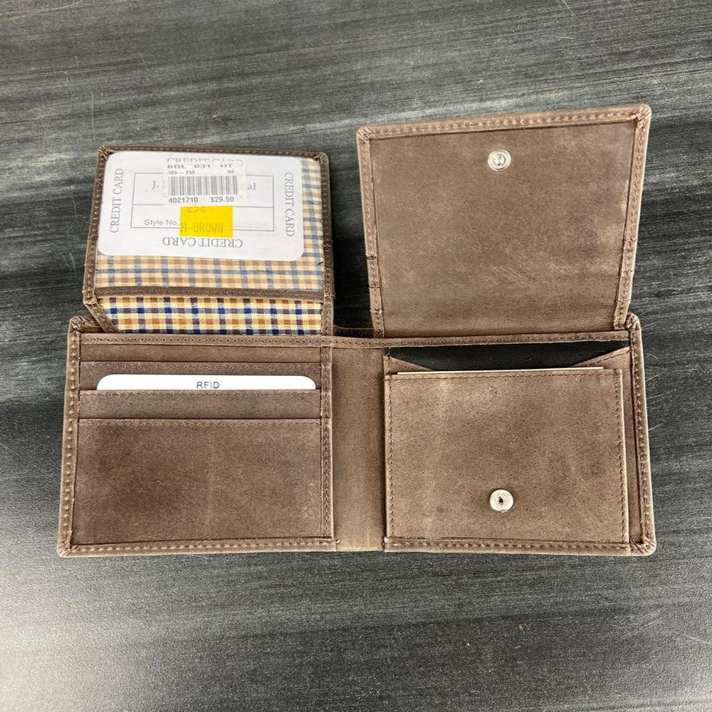 JBG International Herren Geldbörse Klappbares Leder RFID BifoldEX-STOCK Canada