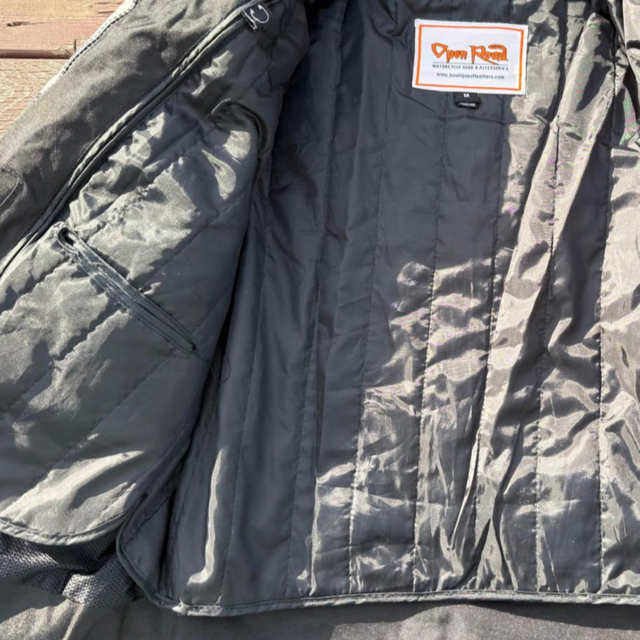 Men's Textile Motorcycle Jacket. Protective Armor, Reflective Strips & Multiple Pockets EX-STOCK Canada