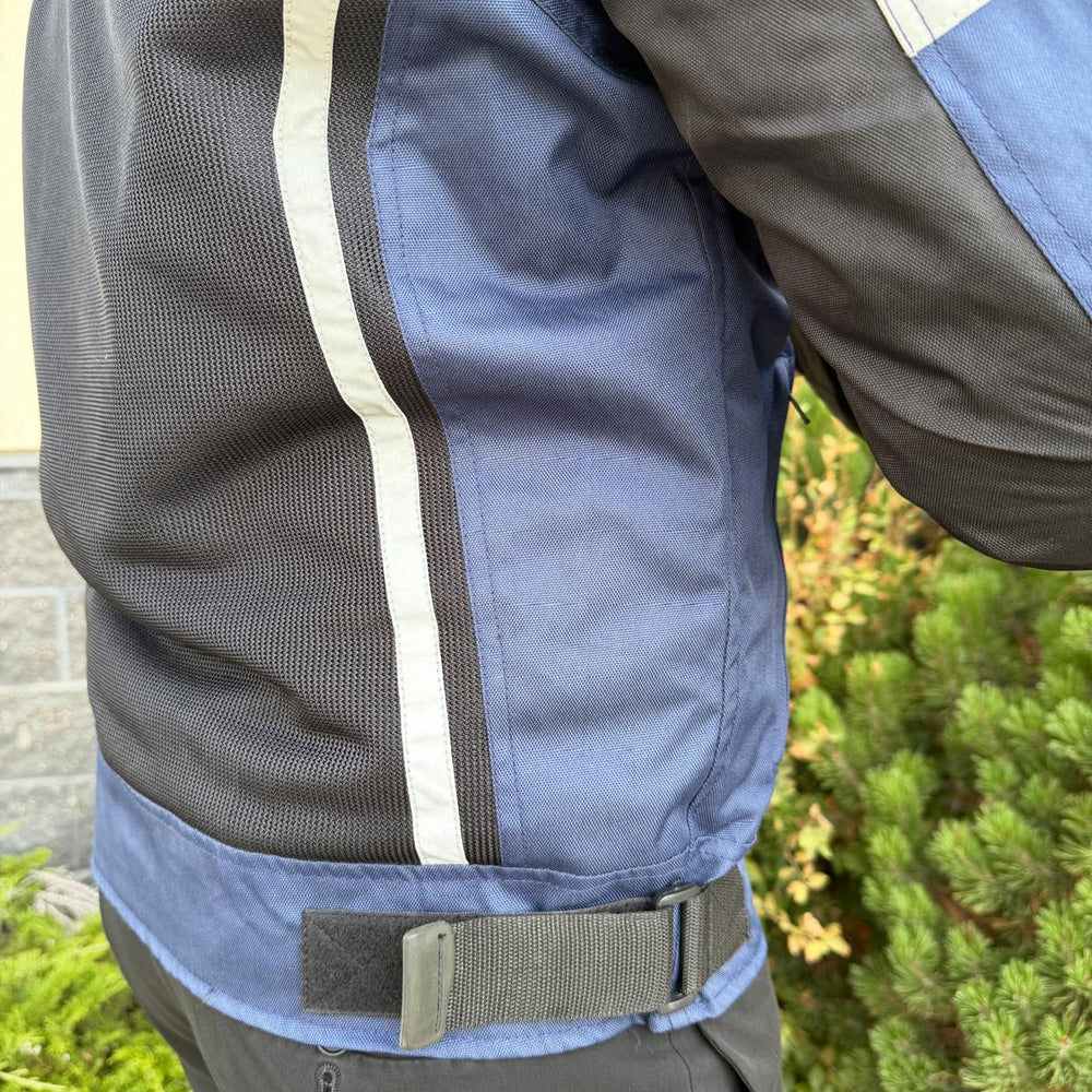 Men's Textile Motorcycle Jacket. Protective Armor, Reflective Strips & Multiple Pockets EX-STOCK Canada