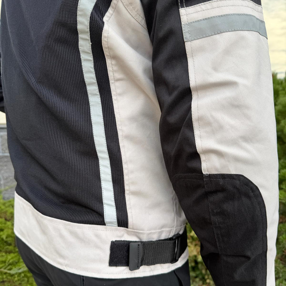 Men's Textile Motorcycle Jacket. Protective Armor, Reflective Strips & Multiple Pockets EX-STOCK Canada