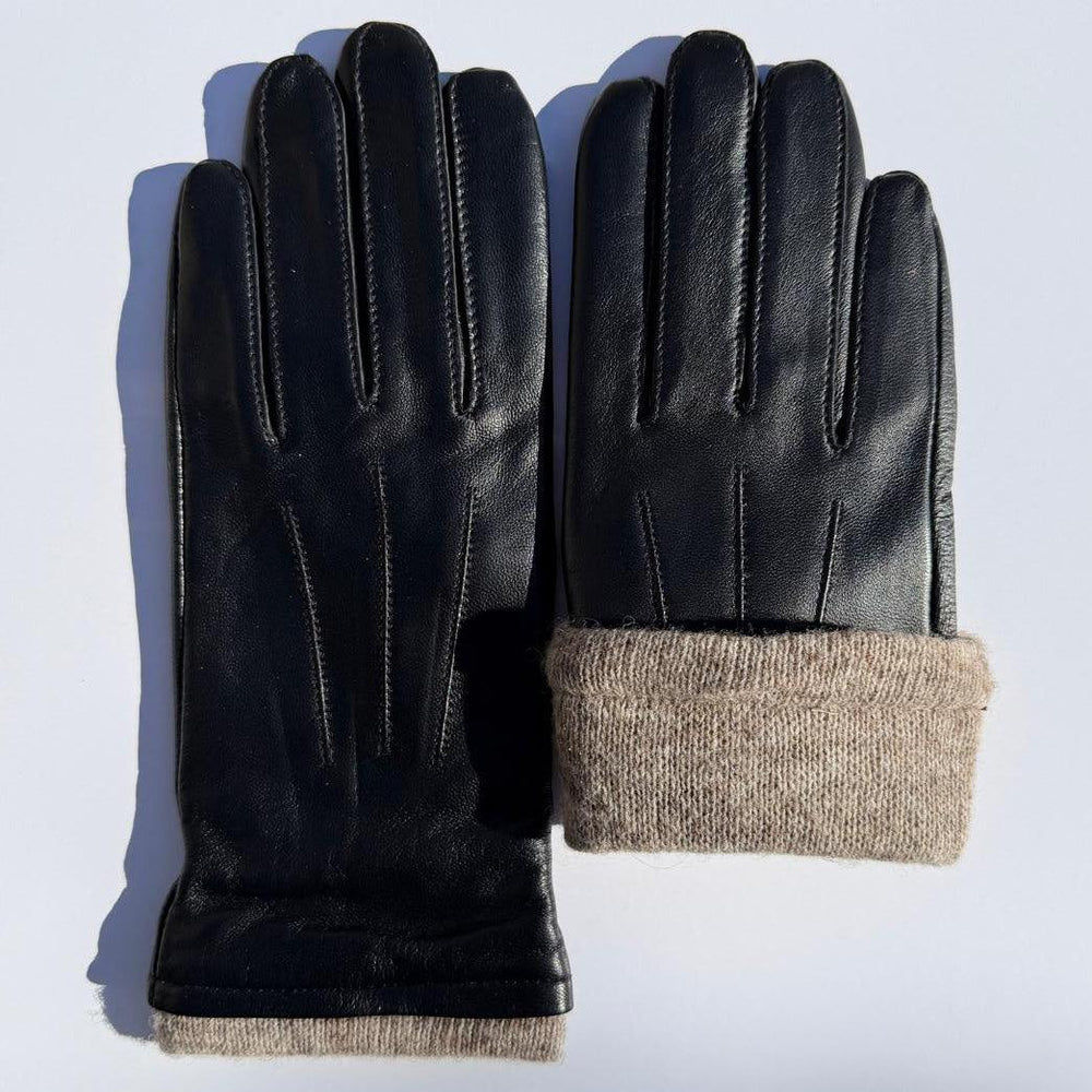 Guanti da donna in pelle di pecora con touchscreen e fodera in misto lanaEX-STOCK Canada