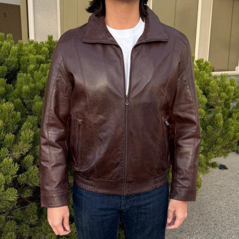 Giacca Bomber da Uomo BOL in Pelle di AgnelloEX-STOCK Canada