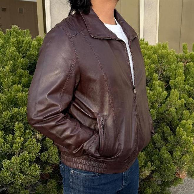 Giacca Bomber da Uomo BOL in Pelle di AgnelloEX-STOCK Canada