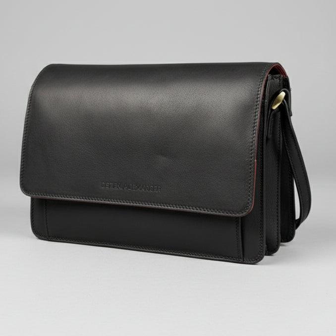 Borsa a tracolla in pelle Derek Alexander Half Flap OrganizerEX-STOCK Canada