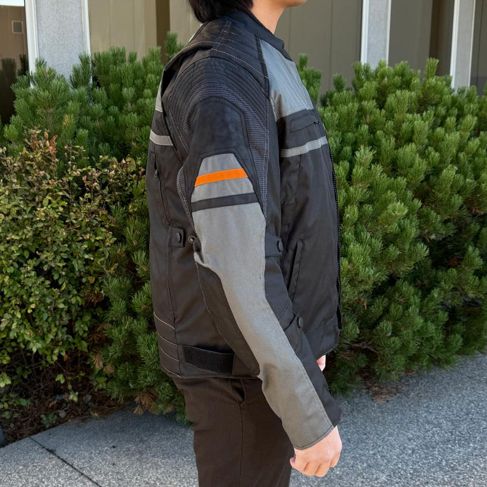 Open Road Herren Rüstungstextil-Motorradjacke