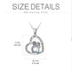 White Gold Plated Sterling 925 Silver Cubic Zirconia Granny Necklace - EX-STOCK Canada